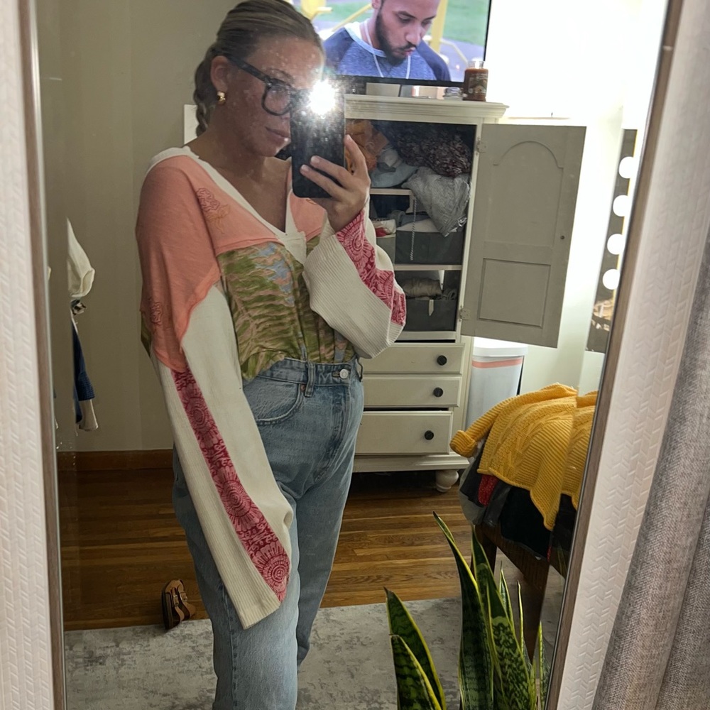 Free People Funky & Fun Long Sleeve Tee